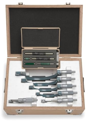 Mitutoyo 103-907-40 Außenmessschraube Set mit Standards, 0-15,2 cm Reichweite, 0,000000000000000000000000000000000000000000000000000000000000000000