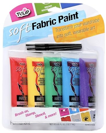 TULIP 29375 Soft Fabric Paint, 5er-Pack