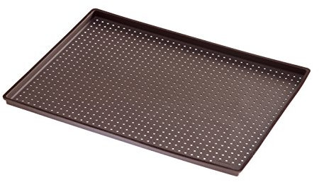 Lékué Tapete de Silicona platino para Pizza, Marrón, 30 x 40 cm