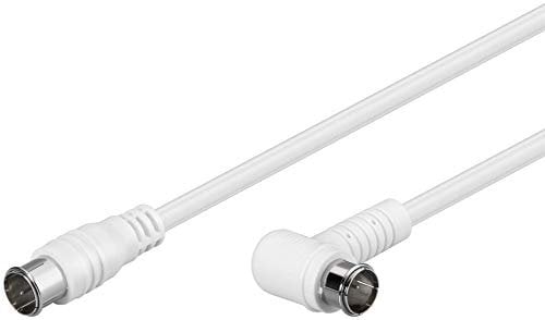 Goobay 67347 - Cable de conexión acodado SAT, F-Quick, doble apantallado, 1,5 m de longitud
