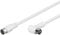 Goobay 67347 - Cable de conexión acodado SAT, F-Quick, doble apantallado, 1,5 m de longitud