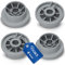 Basket 4X Roller Wheel Replacement for Bosch Siemens Constructa Neff 00165314 165314 Spare Parts for Dishwasher Lower Basket
