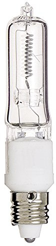 Satco S3181 120V 500-Watt T4 E11 Base Light Bulb, Clear