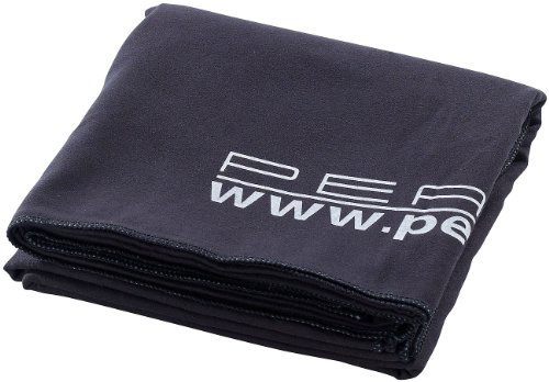 PEARL Microfasertuch: Extra saugfähiges Mikrofaser-Badetuch, 180 x 90 cm, schwarz (Sauna Handtuch Mikrofaser, Badetuch Reisen, Microfaser)