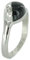 Skagen Damen Ring Silber schwarz Zyrkonia JRSB021 S7 Gr. 54 (17,3)