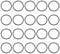 sourcing map 20Stk.Nitrilkautschuk O-Ringe 25 mm AD 22 mm ID 1,5 mm Breite metrische Dichtung