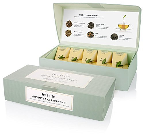 Tea Forte Coffret Thé vert 10 pyramides Green Tea Assortment