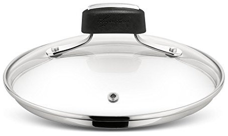 Lagostina Tempra Coperchio, Vetro/Manicatura in Silicone, Trasparente, Diametro 28 cm