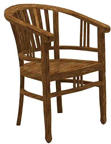 Armlehnstuhl, SEADRIFT, recyceltes Teakholz massiv, Natur, Sitzhöhe ca. 46 cm