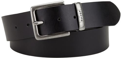 Levi's Herren NEW ALBERT Gürtel, Schwarz (Black), 110