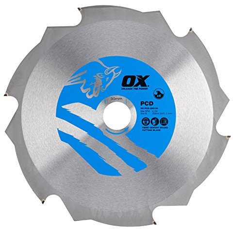 OX Fibre Cement Cutting Blade - 6 Teeth - 250/30mm