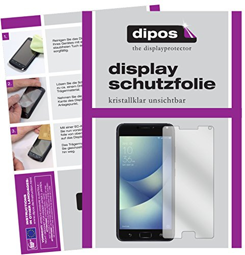 dipos 2x Clear Screen Protector for Asus Zenfone 4 ZE554KL | Ultra-Thin, HD Clear, Protection Film, Perfect Fit, Anti-Scratch, Bubble-Free, Case-Friendly, Fingerprint Compatible