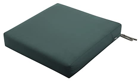 CLASSIC ACCESSORIES Ravenna Sitzkissen, wasserabweisend, 58 x 58 x 12,7 cm, quadratisch, mit Schaumstoff, Stockgrün