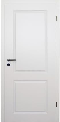 HORI® Zimmertür Estella 2 Weißlack RAL9010 Röhrenspan Rundkante | Innentüre, Türblatt, passende für alle Standard Zargen mit DIN Größe I 1985 x 860 mm I DIN Rechts