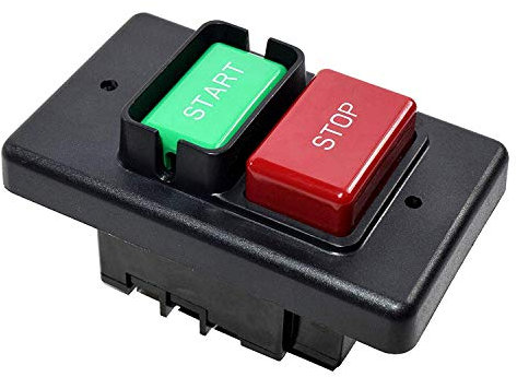 HQRP On/Off Switch compatible with Jet 994542 fits Table Saw, Router Table, Drill Press, Bench Saw 110/220 Volt [UL Listed] + Coaster