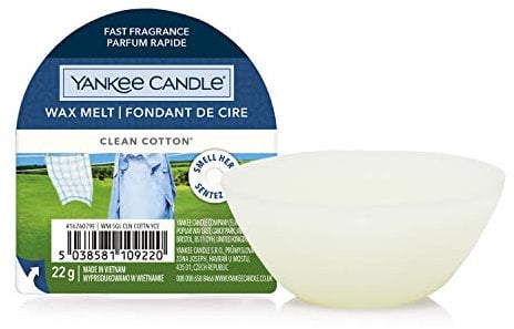 Yankee Candle Wax Melts | Clean Cotton | Up to 8 Hours of Fragrance | 1 Count