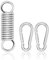 everlar® Anti Shock Boxsackfeder Set inkl. 2 Karabiner I Qualität Made in EU I Perfektes Boxsack Zubehör für Sandsack & Boxsack Aufhängung I 130 kg