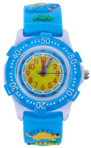 Hemobllo Digital Uhren für Kinder, Dinosaurier-Uhr, 3D Cartoon Digital Wasserdicht Kinderuhr, Kinder Silikon Armbanduhr für Jungen und Mädchen