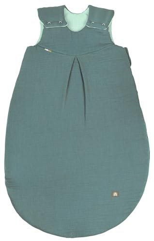 Odenwälder BabyNest Babyschlafsack | Babyschlafsack ohne Ärmel | Kinderschlafsack ab 0 Monate | Sommerschlafsack Winterschlafsack leicht wattiert & atmungsaktiv | Baby-Schlafsack Jungen und Mädchen