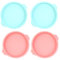4pcs Stampo per Torta in Silicone, Stampi Silicone,Stampo per Torta Rotondo, Stampo Rotondo in Silicone,Senza BPA,Stampo per Torta in Silicone Rotondo da 8 Pollici, Pirofila per Pizza, Torta
