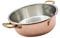 CREARTISTIC 100% Made in Italy Risotto kupfer töpfe – 26 x 8 cm – 2,8L – KupferPfanne - 2 stabilen Handschellen aus Messing und praktischem Ausguss - Verwenden Sie Küchenkellen aus Holz oder silikon