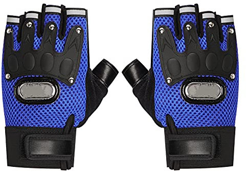 Halbfingerhandschuhe für Herren, Winter, Herren, thermische fingerlose Handschuhe, fingerlose Handschuhe, Leder, rutschfeste fingerlose Handschuhe, Halbfinger-Fahrradhandschuhe, Wandern, Klettern
