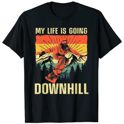 Coole Snowboardkunst für Männer und Frauen Snowboard Snowboarder T-Shirt