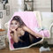 QROXY Ariana Decken Fleecedecken for Erwachsene Kinder, 100% Mikrofaser,Weich Und Warm,für Schlafsofa Und Sofa (3,130x150cm)