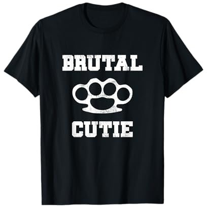 Brutal Cutie Brass Knuckles Fierce Graphic T-Shirt