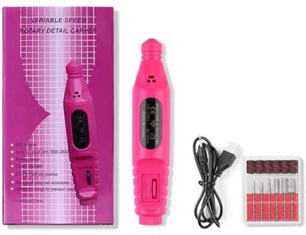 FOMIYES Ponceuse à Électrique Portable Usb Polisseur De Manucure Multifonctionnel Pour Art Et Soin à