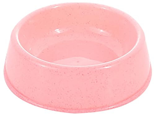 BOSREROY Portable Solid Color Kitten Water Bowl Smooth Nonskid Puppy Food Bowl Spill Proof Water Feeding Bowl Simple