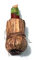 1 Glasflasche für Wein, Stroh, 3 x 1 cm, Art. 1 für Hirten und Krippen, handgefertigt, inklusive Schlüsselanhänger