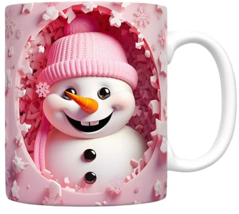 Generisch -Weihnachtstassen, Keramiktassen - 350 ml Weihnachts- -Teetasse,Heiße Teetassen, Reisekaffeetasse für Milch, Eiswasser, Saft, Kaffee, Tee