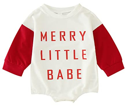 GZSRTT Strampler Set Neugeborenes Kleinkind Baby Jungen Mädchen Bekleidung Set Strcik Strampler Weihnachten Strampler Langarm Outfits Set Mein Erstes Weihnachten Baby,Baby Klamotten Junge Sommer Stra
