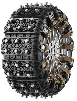FREWSCN Auto Schneeketten für Jeep Cherokee 2019-2024,Schnee Anti Rutsch Reifen Rad Notfall Traktionskette Extern Dekorative Accessoires,A2-Ten Black