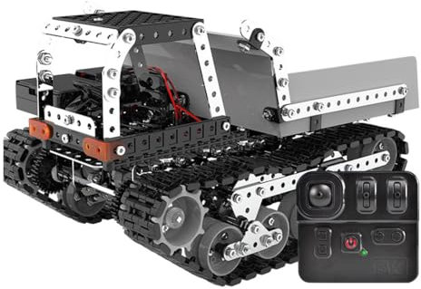 ControlCraze 3D RC Metall Mechanischer Muldenkipper Modell-Bausatz für Erwachsene，Kreativer Baukasten LKW, Herausforderndes Brain Teaser Geschenk (996 Teile)