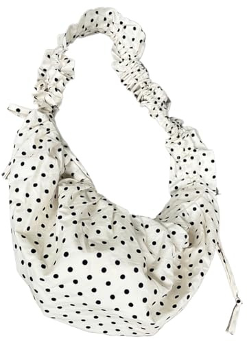 Kexpery Damen Wolke Hobo Tasche, Kapazität gepunktet, modisch, Umhängetasche, alle sortiert, Plissee, Dumpling, Tasche für den Urlaub