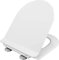 LAVITA SOFI SLIM Antibakterielle Duroplast WC-Sitz mit Absenkautomatik und Schnellverschluss | Passend für LAVITA SOFI SLIM Wand WC | Weiß