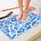 Duschmatte rutschfest 80x100 cm - Weich Komfort Sicherheits Badematte mit Ablauflöchern, PVC-Luffa Massage Antirutschmatte für Dusche, Schnell trocknend