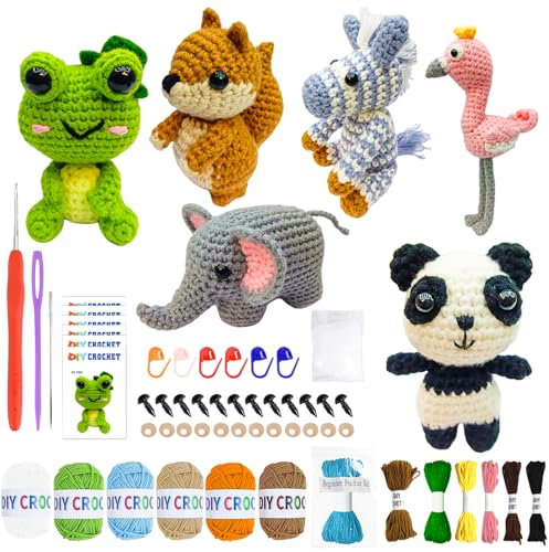 Trywise Häkelset 6-teilig für Anfänger, Strick-Starterpaket für Erwachsene und Kinder, tolles Geschenk für Häkelliebhaber, Geburtstagsgeschenk,