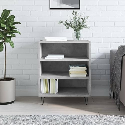 MOBCANT Sideboard, Buffetschrank Mehrzweckschrank Kabinettmöbel TV-Schrank Geeignet für Korridor Wohnbereich Schlafzimmer Foyer Betongrau 57x35x70 cm Holzwerkstoff