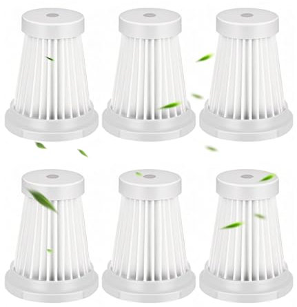 BRIOTA 6 filtri di ricambio per aspirapolvere Perobuno HEPA, 3 in 1 Washbar e riutilizzabili, compatibili con aspirapolvere Saker per auto, migliora la qualità dell'aria della tua auto