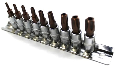 Sirxlevcy Pentalobe Schraubendreher Bit Steckschlüssel Set 5-Stern Torx Schraubendreher Bit 5-Torx- 1/4-Antriebsbuchse mit Aufbewahrungshalter