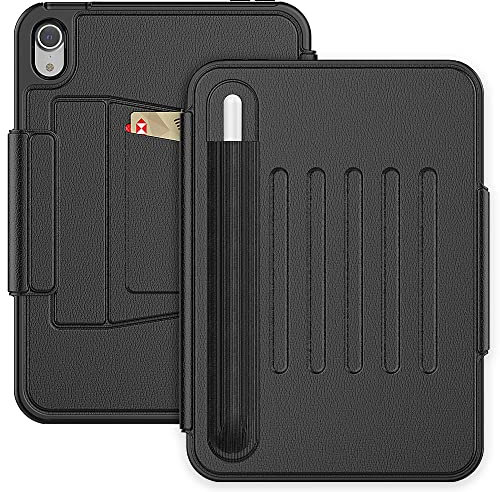 Funda para tableta Funda magnética inteligente Compatible with iPad Mini 6 Case 2021 de 8,3 pulgadas, funda protectora a prueba de golpes con función de reposo/activación automática, funda de piel sin