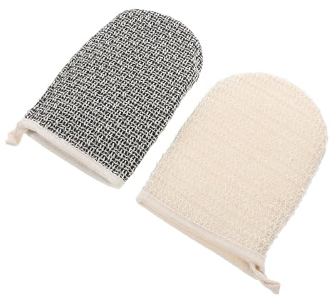 Doppelseitige Sisal Peelinghandschuhe 2 Stück für Damen und Herren
