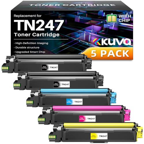 Kuva 5er-Pack TN243 TN247 Toner Kompatibel für Brother TN243 TN247 Toner | für Brother MFC L3750CDW L3770CDW MFC-L3750CDW DCP-L3550CDW HL-L3210CW HL-L3230CDW MFC-L3710CW