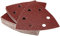 Bosch Home and Garden DIY 25tlg. Schleifblatt Set verschiedene Materialien für Deltaschleifer (Körnung 60, 6 Löcher) 2607019488