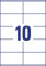 Avery 3425 Universal-Etikette (A4)
