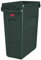 Rubbermaid Commercial Products 1955960 Slim Jim Collecteur de déchets avec conduits d'aération, plastique, 60 L, vert