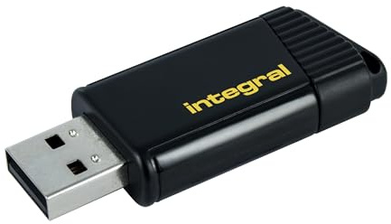 Integral 64GB USB Memory 2.0 Flash Drive Pulse Yellow